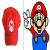 หมวก Mario (มาริโอ้) ทรงเห็ดสุดเท่หฺ ด้านหลังเป็นยางยืดเล็ก ๆ ปรับเข้ากับศีรษะ สินค้าฮิตตลอดกาล